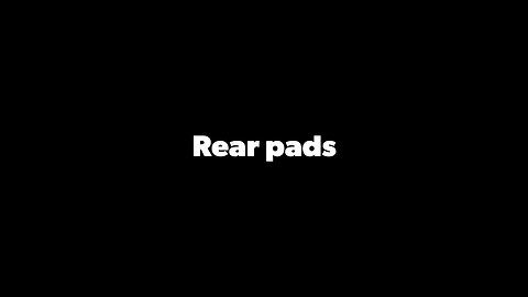 Rear pads