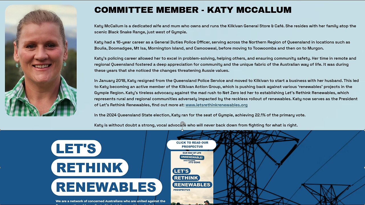 'Lets Rethink Renewables' President Katy McCallum joins Mark to discuss the ongoing battle.