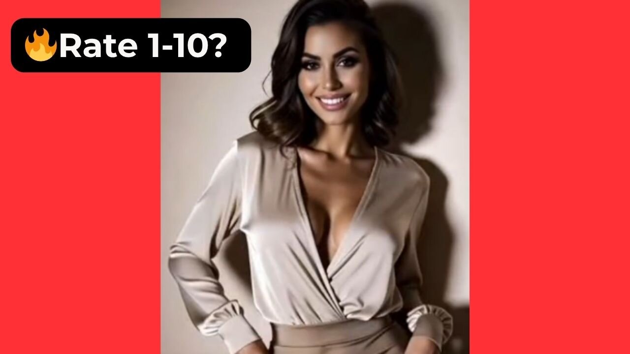 🔥 Rate This Silk Blouse & Satin Skirt Look 1-10? | Supermodel Elegance 4K