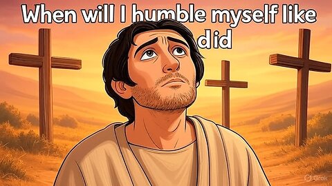 When will I humble myself like God did?