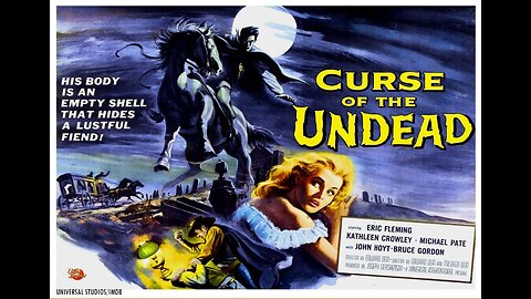 1959 Rawhide vs Vampire in Curse of the Undead Western Horror