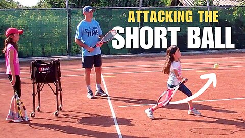 Tennis Lesson: How to Attack the Short Ball (Ages 8 & 9)