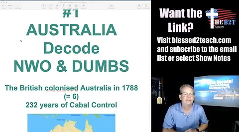 🇦🇺 AUSTRALIA DECODE NWO & DUMBS - AU as BRITISH COLONY
