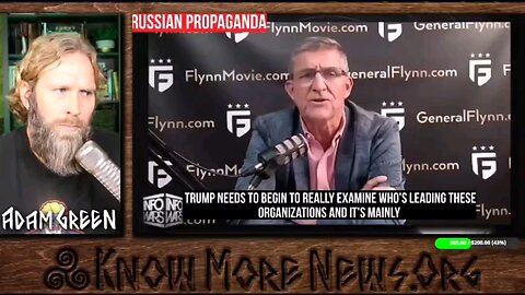 Adam Green covering Mike Flynn's Russian propaganda on Alex Jones