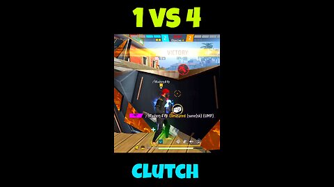 1 VS 4 CLUTCH 🗣️ #shorts #short #rumble