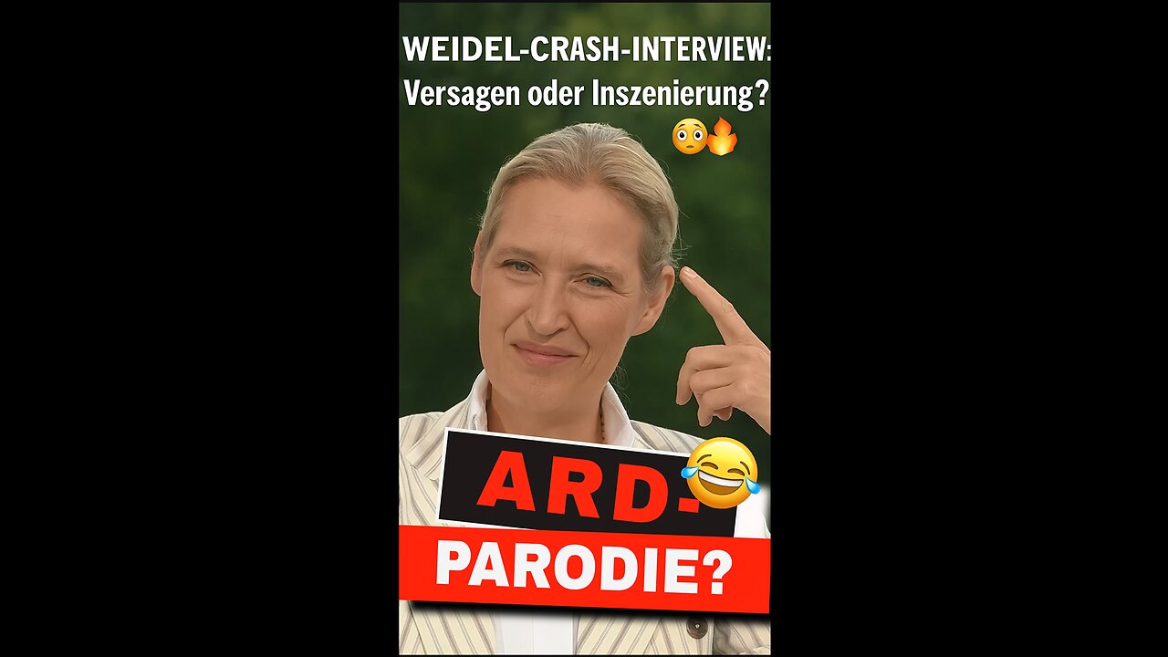 Weidel-Crash-Interview: Versagen oder Inszenierung? 😳🔥