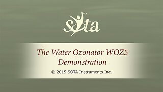 SOTA Water Ozonator - Model WOZ5 - Demonstration