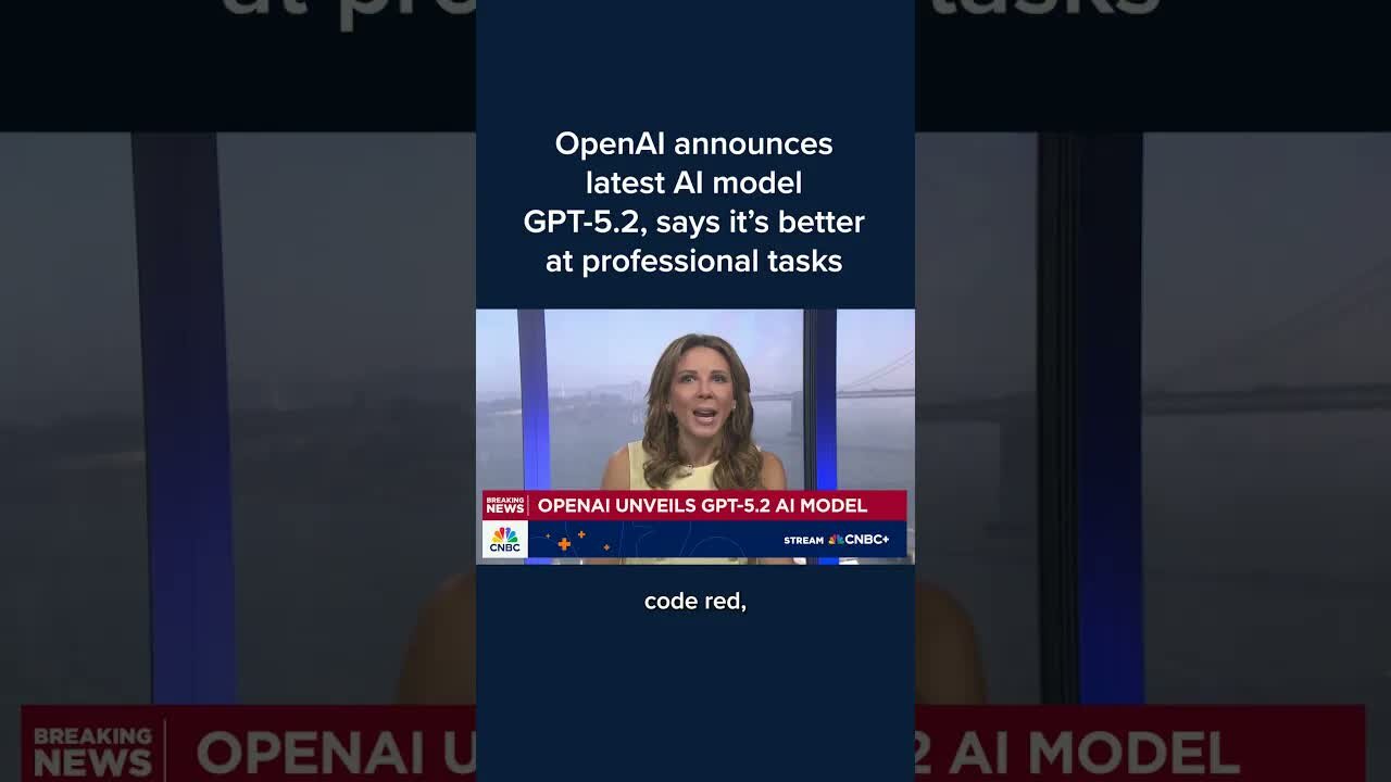 OpenAI announces latest AI model GPT-5.2, says it's better at professional tasks