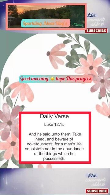 #Good morning,Morning Grace: Daily Verse Verse: 12:15 (King James Bible)