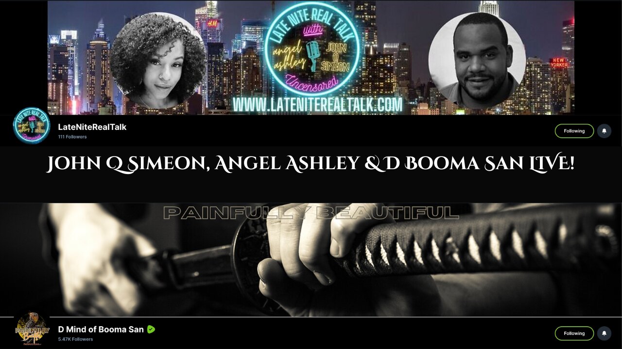 John Q Simeon, Angel Ashley & D Booma San LIVE!