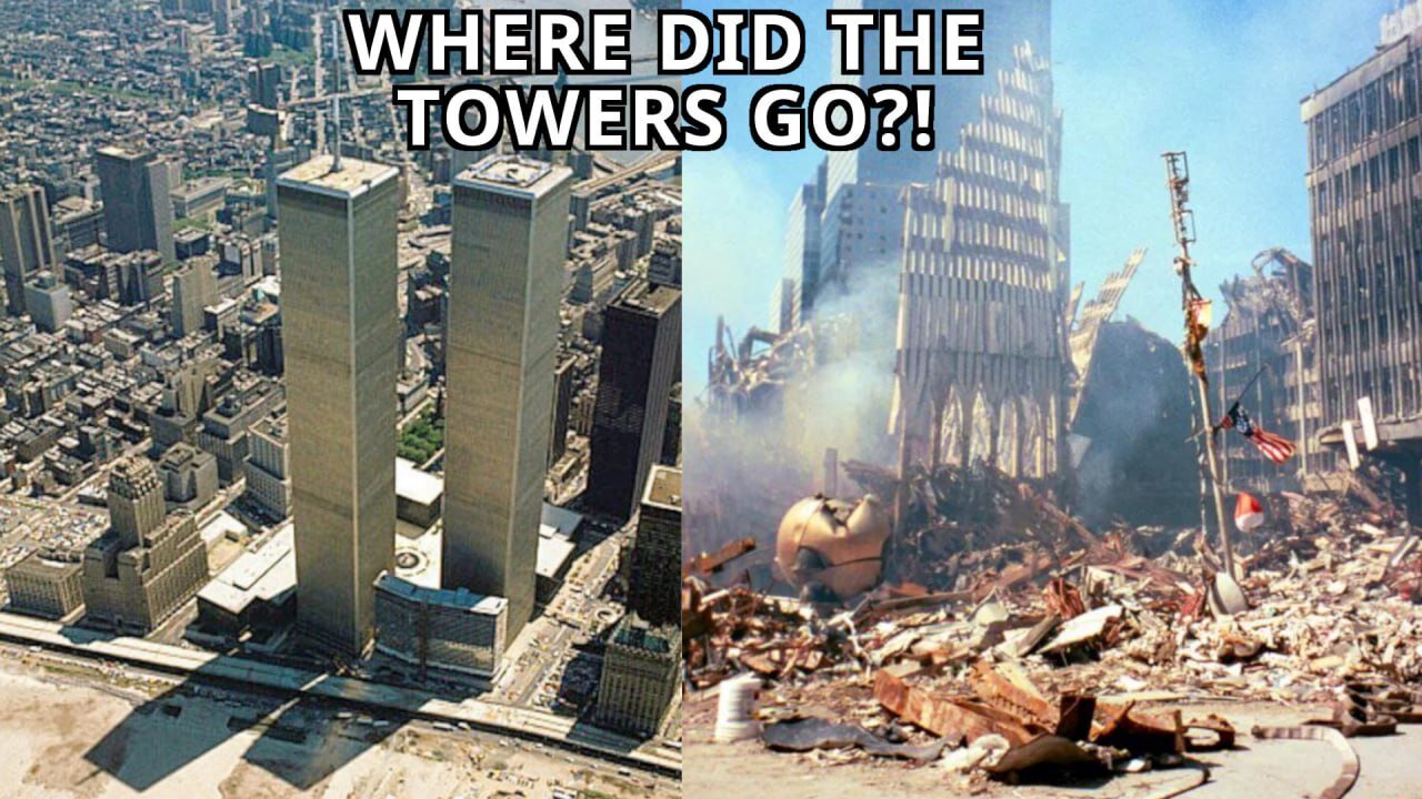 The Twin Towers at Ground Level - by MathEasySolutions