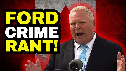 Doug Ford RANTS Against Liberal Crime Policy After Attempt To Steal His Car