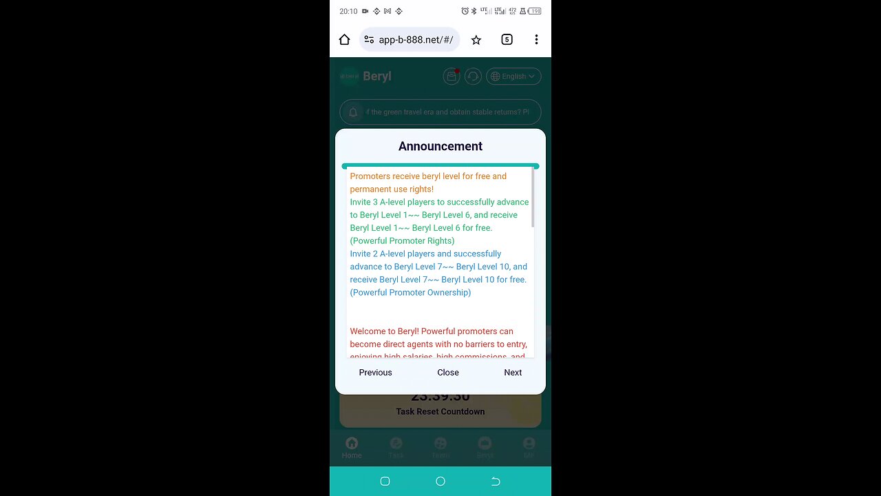 Beryl Staking platform/ New latest legitimate staking project launched today