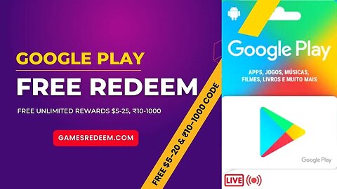 free google play redeem code 100%