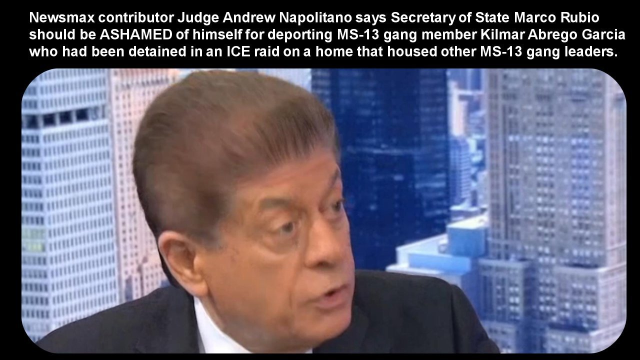 Judge Napolitano shames Marco Rubio for deportations - April 15, 2025