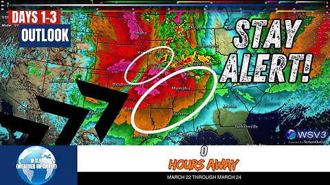 ⚠️ Marginal Severe Storm Risk Today: Hail Threat Looms! March 22