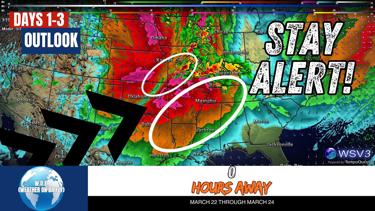 ⚠️ Marginal Severe Storm Risk Today: Hail Threat Looms! March 22