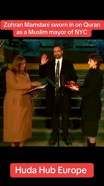 Zohran #Mamdani sworn in as a Muslim mayor of New York #USA #nyc #viral #trend #america #News #cnn