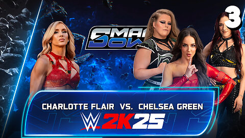 WWE 2K25 Smackdown June 20th 2025 - Match 3: Charlotte impresses!