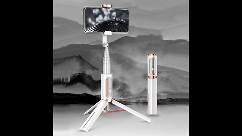 Compact Extendable Bluetooth Selfie Stick, with Stable Tripod and 360° Rotatable Design