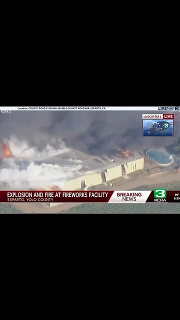 Fireworks Warehouse Explodes in Northern California, Sparks 80-Acre Fire Near Sacramento
