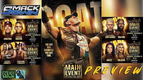 SATURDAY NIGHT'S MAIN EVENT, JOHN CENA'S FINAL MATCH : GET HYPED
