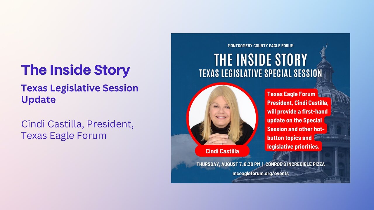 The Inside Story on the Texas Special Session