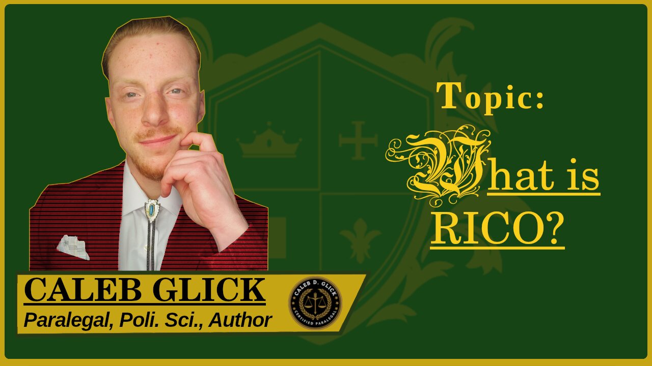 🟢 What is R.I.C.O.?; Grounds to Sue the Govenment? Is AOC Correct?; How to use R.I.C.O.🟢