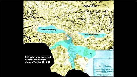 The FLOOD OF 1861-1862 that buried the old town of Sacramento and created an inland sea