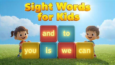 Sight Words for Kids | Learn the, and, to, is, you, we, can | Reading Made Easy