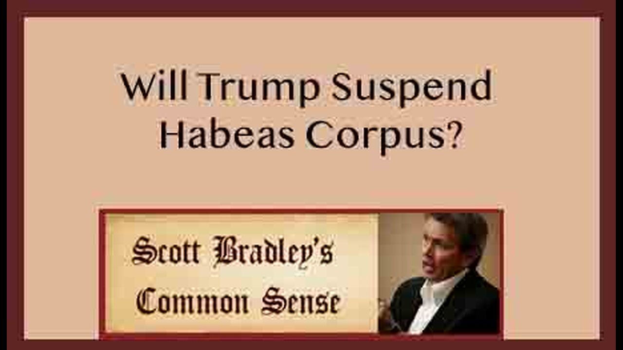 Will Trump Suspend Habeas Corpus?