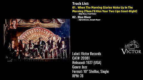 Jacques Renard – When The Morning Glories Wake Up In The Morning (Full Record) – 1927 – CAT.# 20981