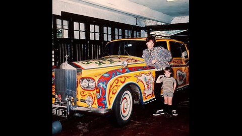 John Lennon and his famous Rolls-Royce Phantom V, 1967