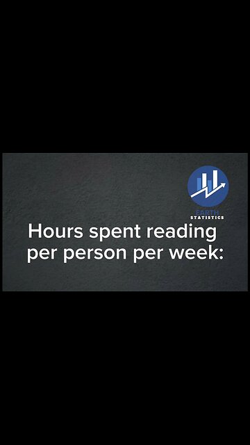 Hours spent reading per person per week...