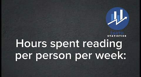 Hours spent reading per person per week...