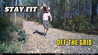 Building Muscle with DIY Homestead Equipment#livingoffgrid #workout