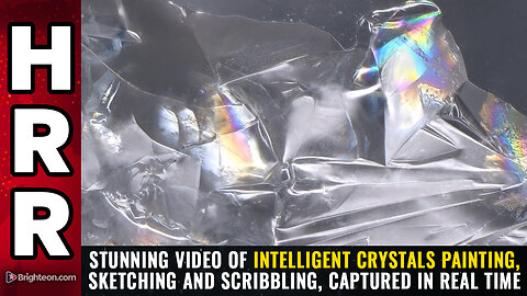 Stunning video of intelligent crystals PAINTING, sketching and SCRIBBLING, captured in real time