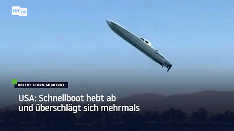 USA: Schnellboot hebt ab und überschlägt sich mehrmals