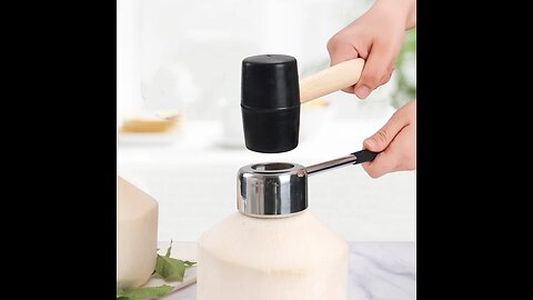 Coconut Opener Tool Set, with Super Safe & Easy to Use Design