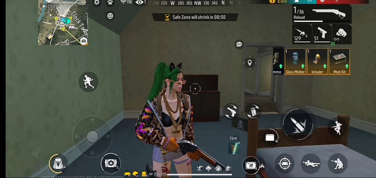 Short Range Beast Mode Activated 🔫 | Free Fire Intense Close Combat!