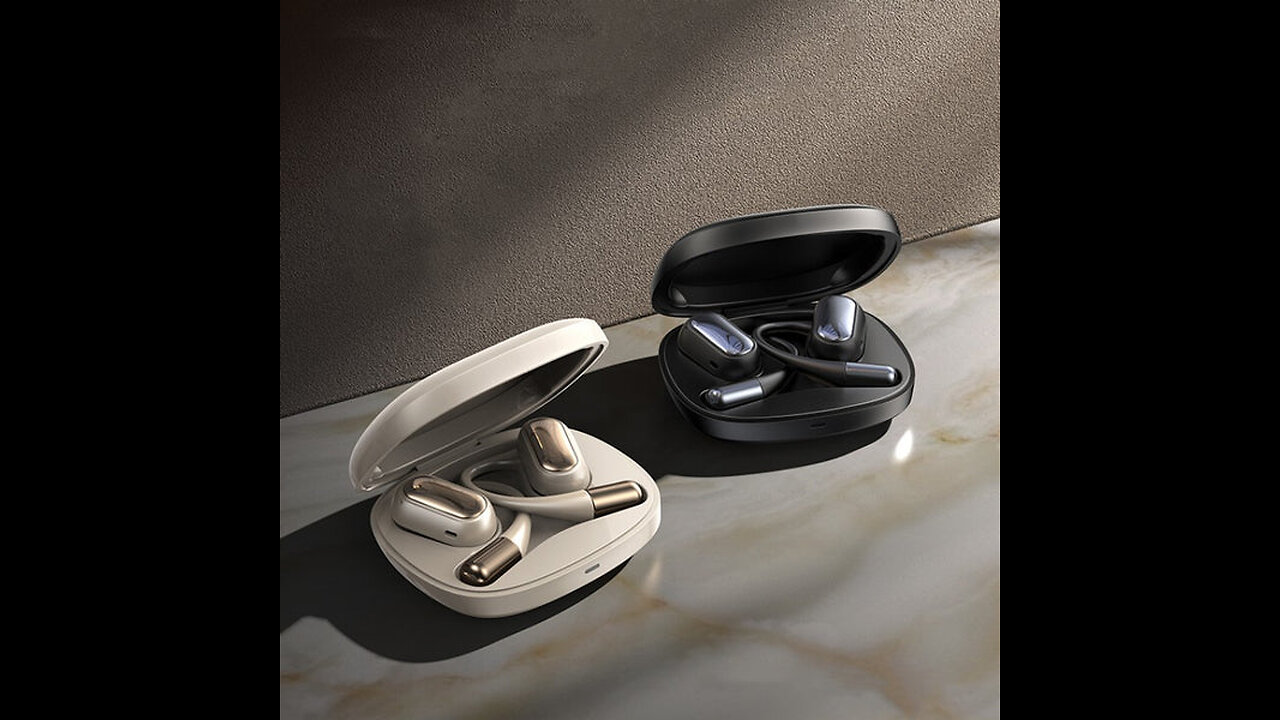 Wireless Noise-Canceling Bluetooth Earbuds With Ear Hooks