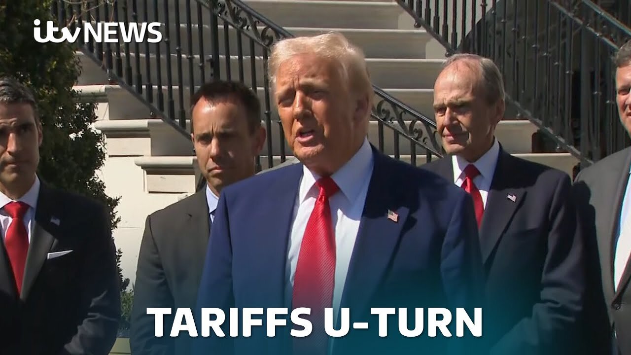 BREAKING: Trump speaks at White House after higher tariffs paused for most countries