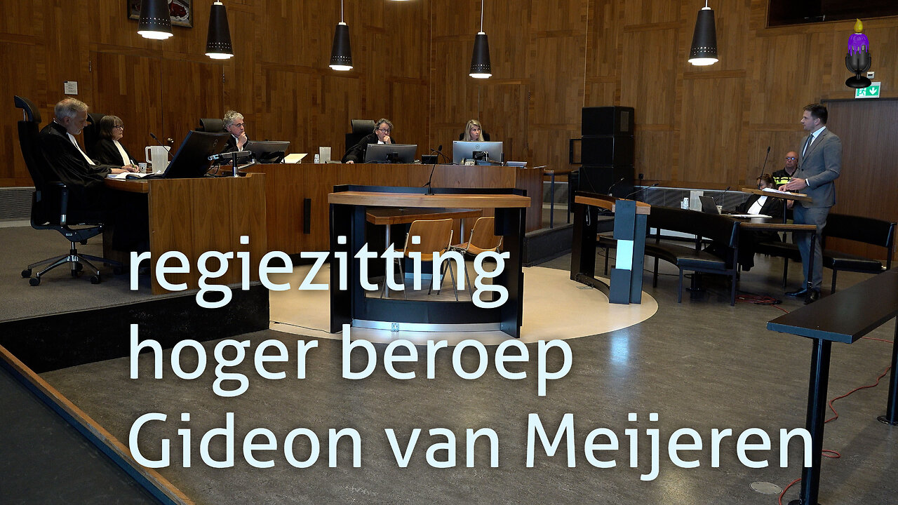 Hoger Beroep strafzaak Gideon van Meijeren over opruiing - regiezitting 8 april 2025