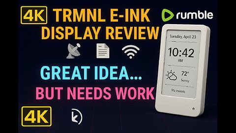 TRMNL E-Ink Display Review 📡📄 | Great Idea… But Needs Work