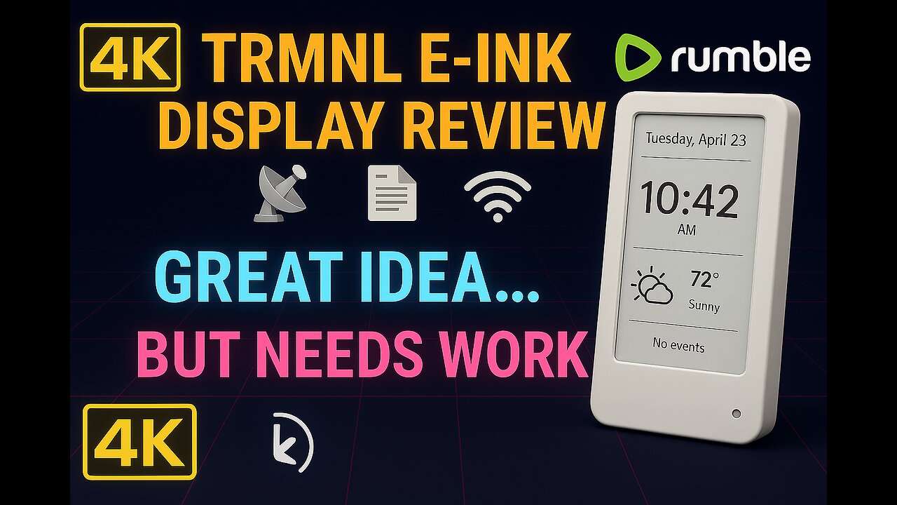 📡📄 TRMNL E-Ink Display Review — Great Idea, But Needs Work! ⚡🔍