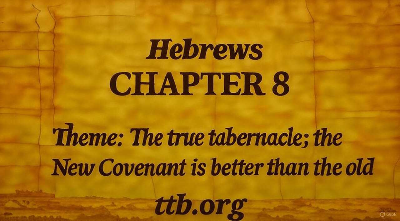 Hebrews Chapter 8 (Bible Study)