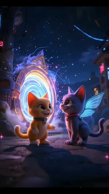 In the new world, she finally met her first friend