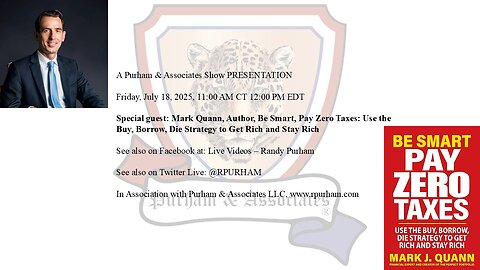 Special guest: Mark Quann, Author, Be Smart, Pay Zero Taxes:…