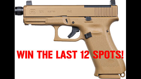 Glock 19X MOS 9mm MINI #3 FOR THE LAST 12 SPOTS IN THE MAIN WEBINAR