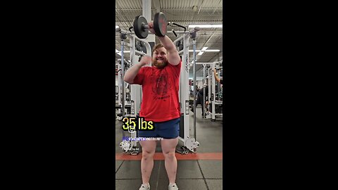 35lbs Front Delt Raises (Lite) [Right-Side] | #fitness #shorts #shoulders 💪